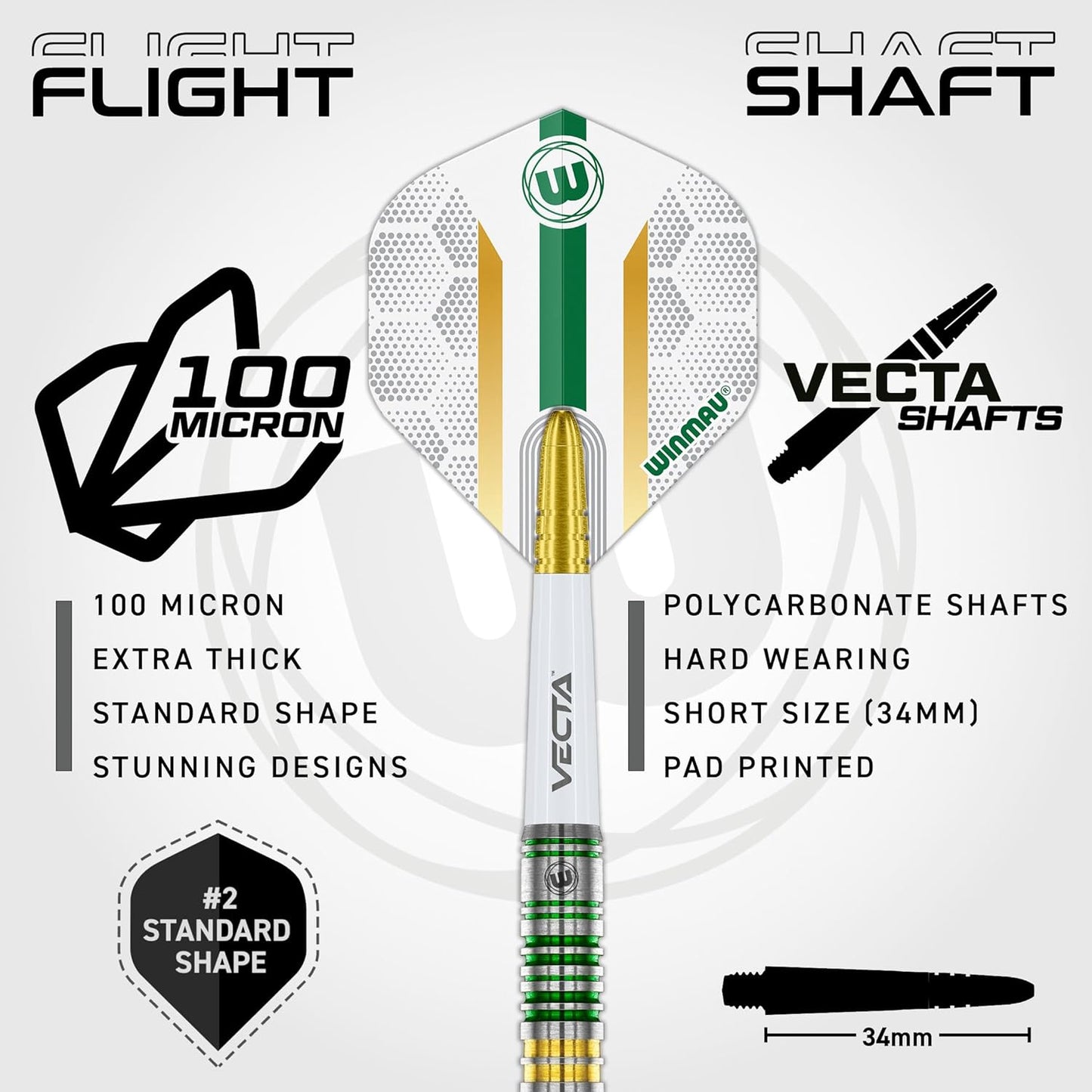 Darts Xenon Series 90% Professional Tungsten Darts Set with Dart Flights and Dart Shafts (Stems) - Available Weights 18G Soft Tip 23G, 24G and 25G Steel Tip