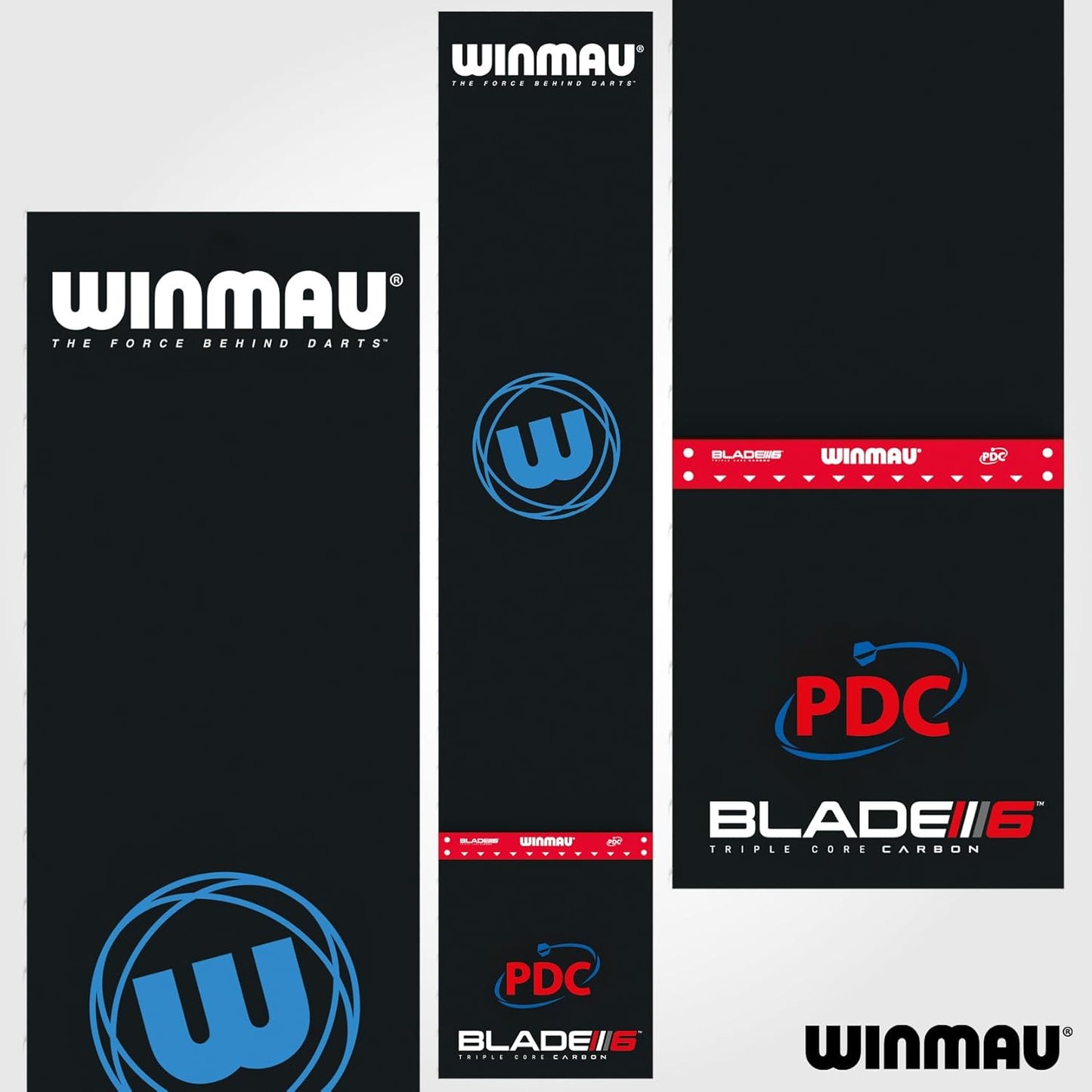 Darts Mat - Pro Zone Precision PVC Dart Mat with Raised Integrated Oche Line for Steel Tip - Floor Protection for Dart Board