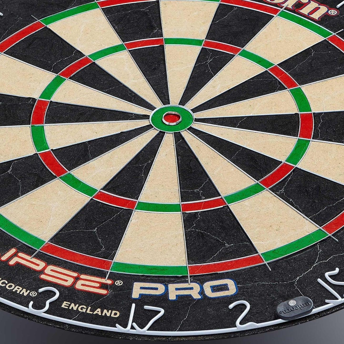 Dartboard | Eclipse Pro | Ultra-Visible Number Ring & Spider | Championship Quality Sisal Bristle | Staple-Free Construction