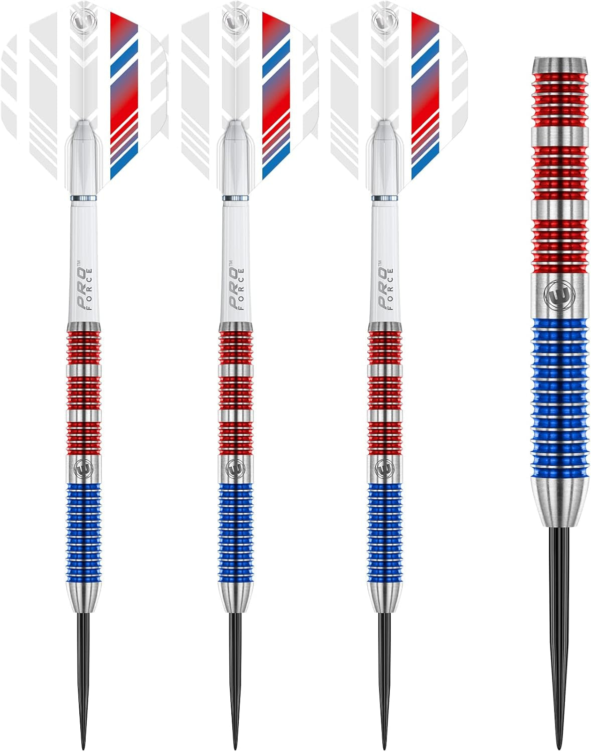 Wildcats 90% Tungsten Darts Set with Flights and Stems (Shafts) - Prism Technology - Match Weighed