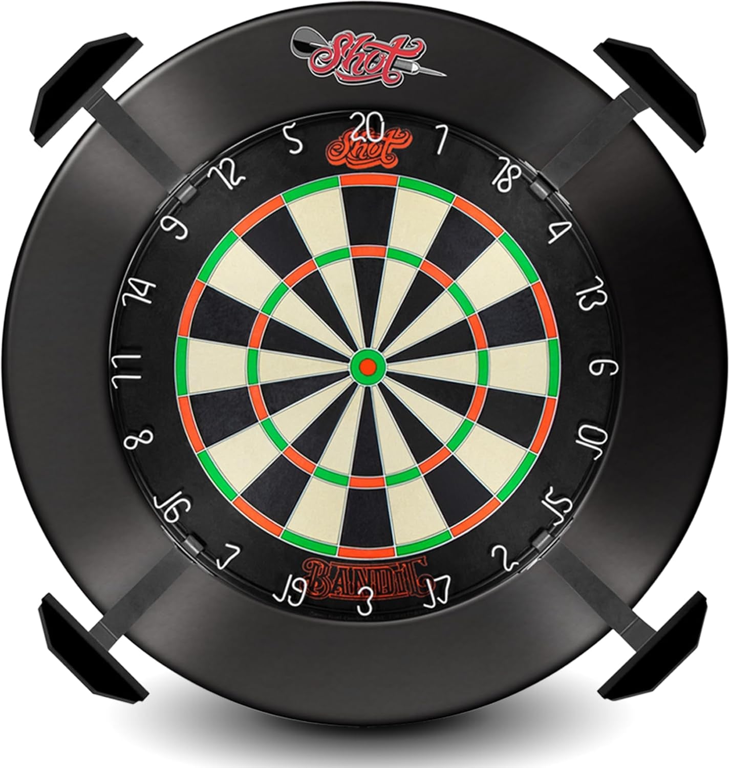 Darts Stadium Dartboard Lighting System - 4 Steel Arms & Dimmer to Adjust Light Intensity (6100K Leds) Minimal Shadow Versatile Fit Compact and Lightweight Design Easy Installation