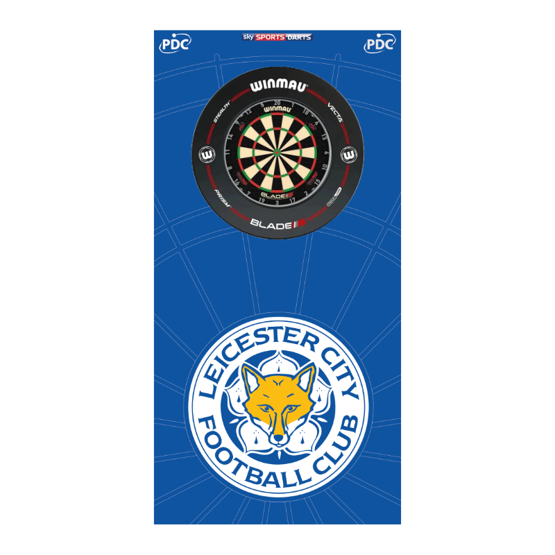 Leicester City Dartboard Backboard Back Drop