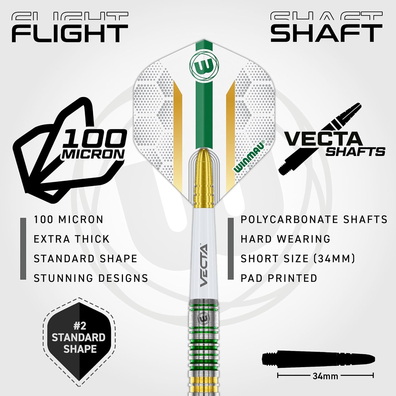 Darts Xenon Series 90% Professional Tungsten Darts Set with Dart Flights and Dart Shafts (Stems) - Available Weights 18G Soft Tip 23G, 24G and 25G Steel Tip