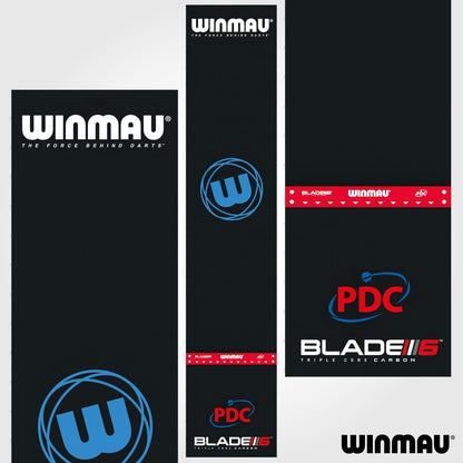 Darts Mat - Pro Zone Precision PVC Dart Mat with Raised Integrated Oche Line for Steel Tip - Floor Protection for Dart Board