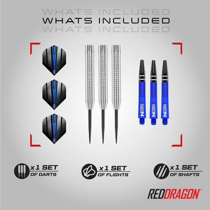 Razor Edge Original - Tungsten Professional Steel Darts with Flights and Shafts – Available in 20G, 21G, 23G, 24G, 26G, 28G, 29G, 30G, 33G
