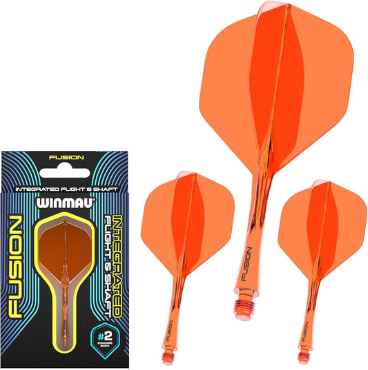 Fusion Intergrated Dart Flight and Shaft System - 1 Set per Pack (3 Flights and Shafts in Total)