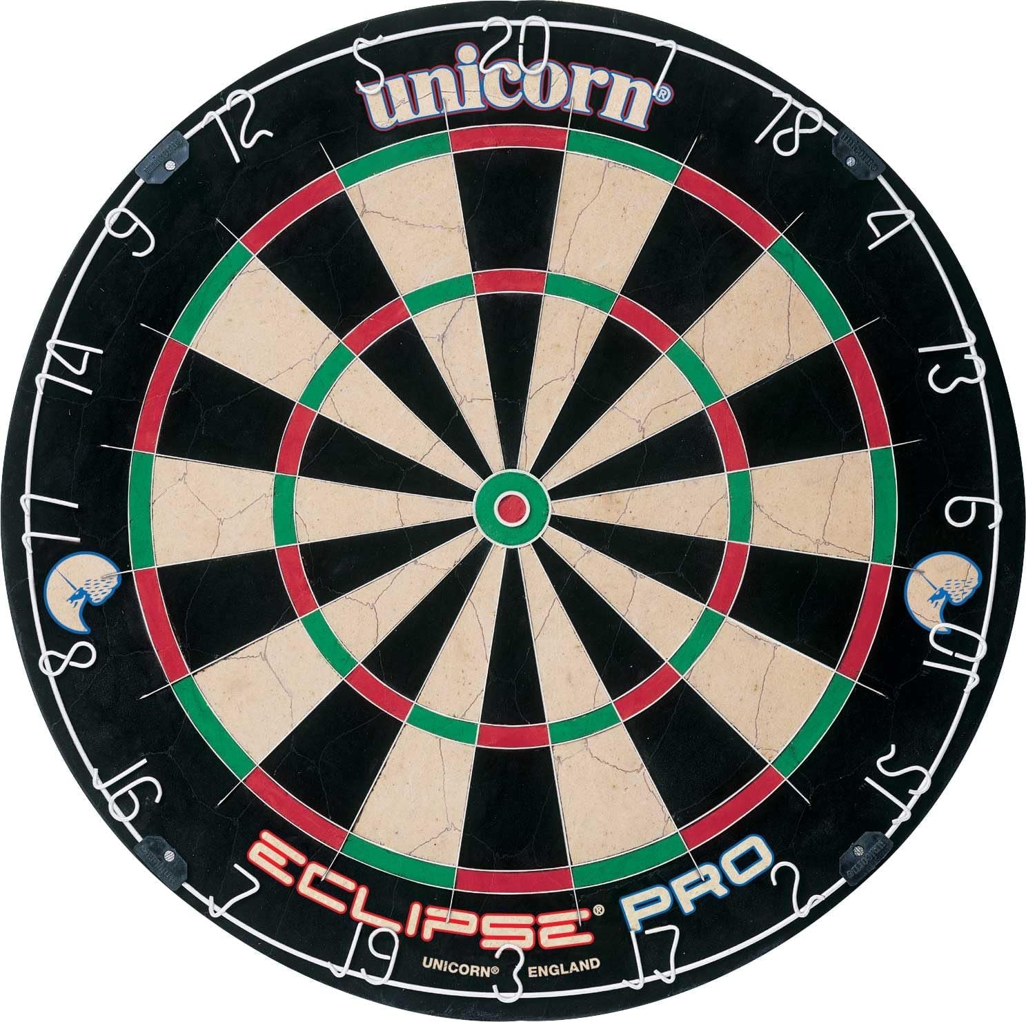 Dartboard | Eclipse Pro | Ultra-Visible Number Ring & Spider | Championship Quality Sisal Bristle | Staple-Free Construction