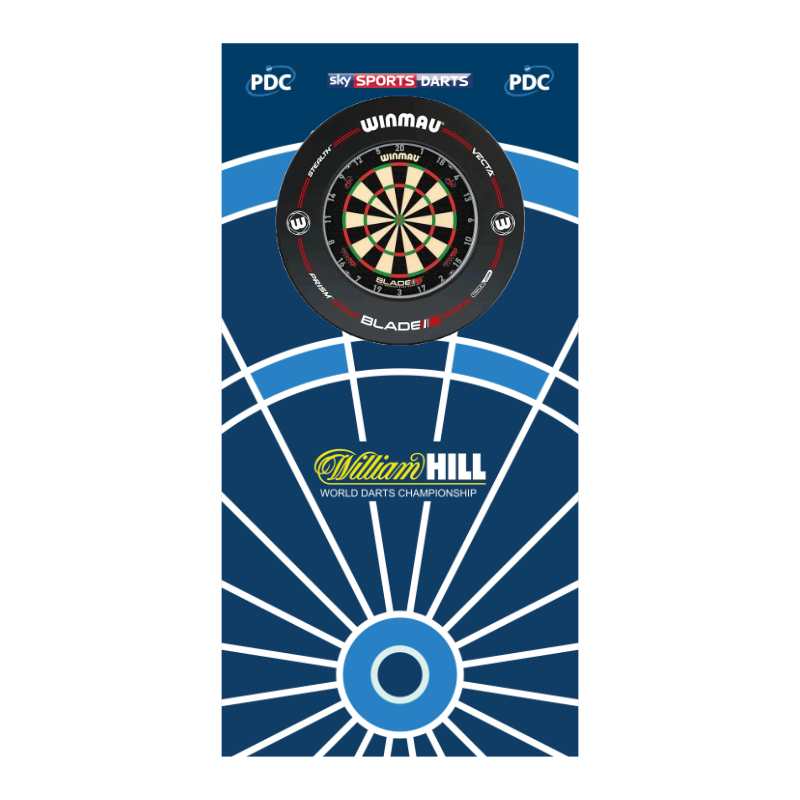 William Hill World Championship Style Dartboard Backboard Back Drop