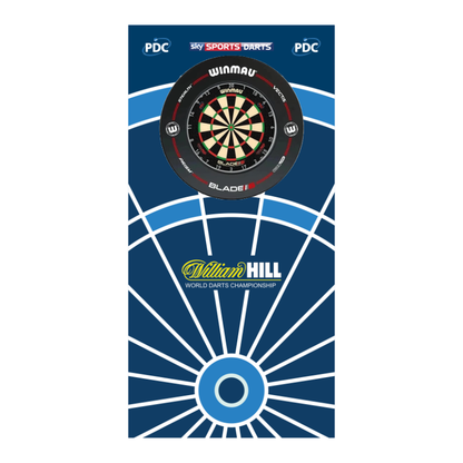 William Hill World Championship Style Dartboard Backboard Back Drop