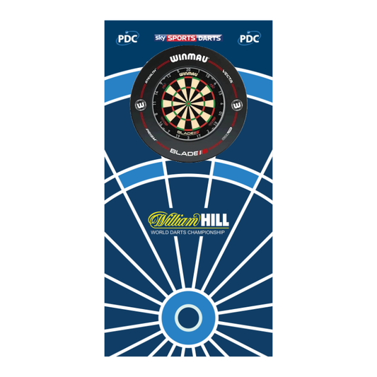 William Hill World Championship Style Dartboard Backboard Back Drop