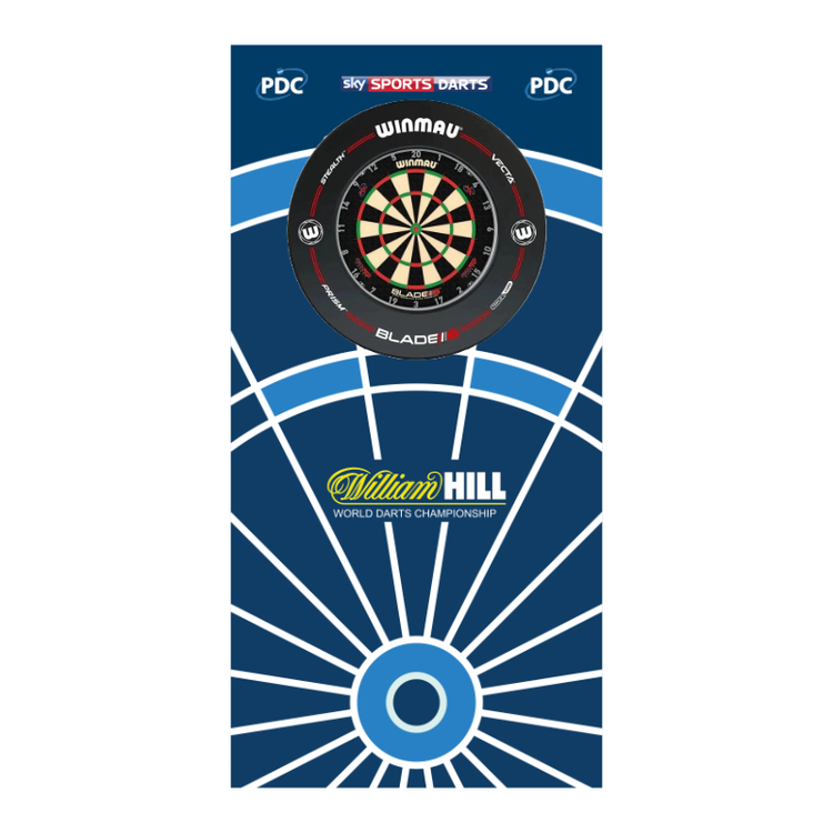 William Hill World Championship dartboard backboard back drop