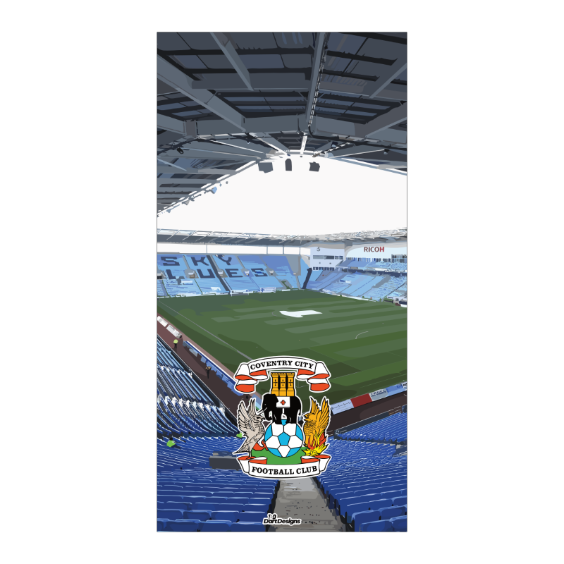 Coventry City Dartboard Backboard Back Drop