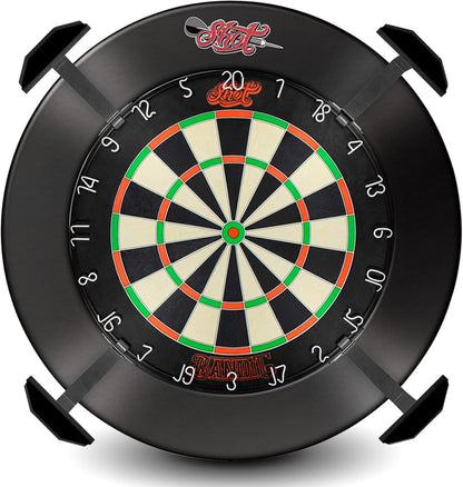 Darts Stadium Dartboard Lighting System - 4 Steel Arms & Dimmer to Adjust Light Intensity (6100K Leds) Minimal Shadow Versatile Fit Compact and Lightweight Design Easy Installation