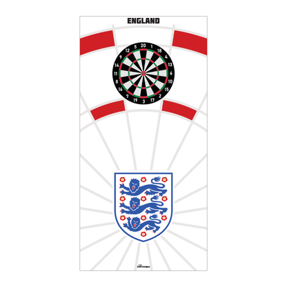 England Football Dartboard Backboard Back Drop