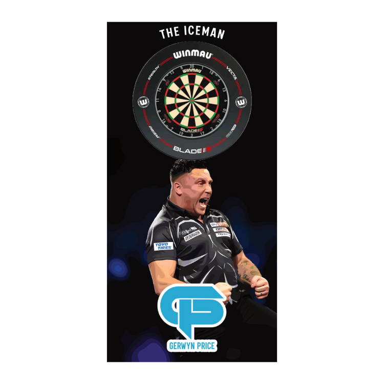 Gezzy Price dartboard backboard back drop