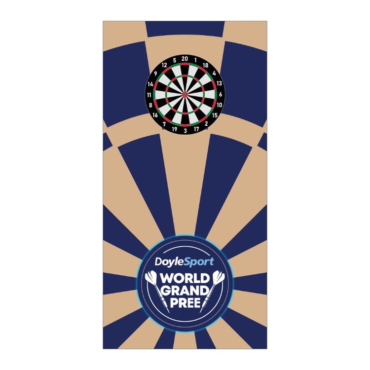 World Grand Prix Style dartboard backboard back drop