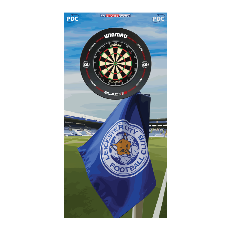 Leicester City Dartboard Backboard Back Drop