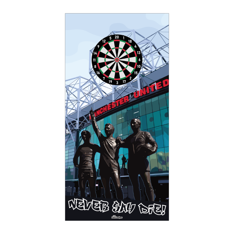 Man Utd Holy Trinity Dartboard Backboard