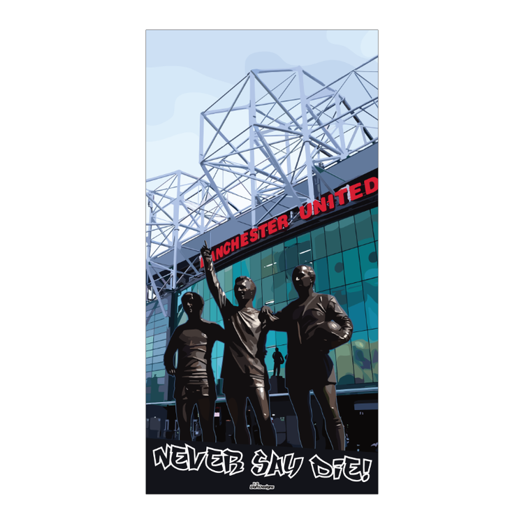 Man Utd Holy Trinity dartboard backboard back drop