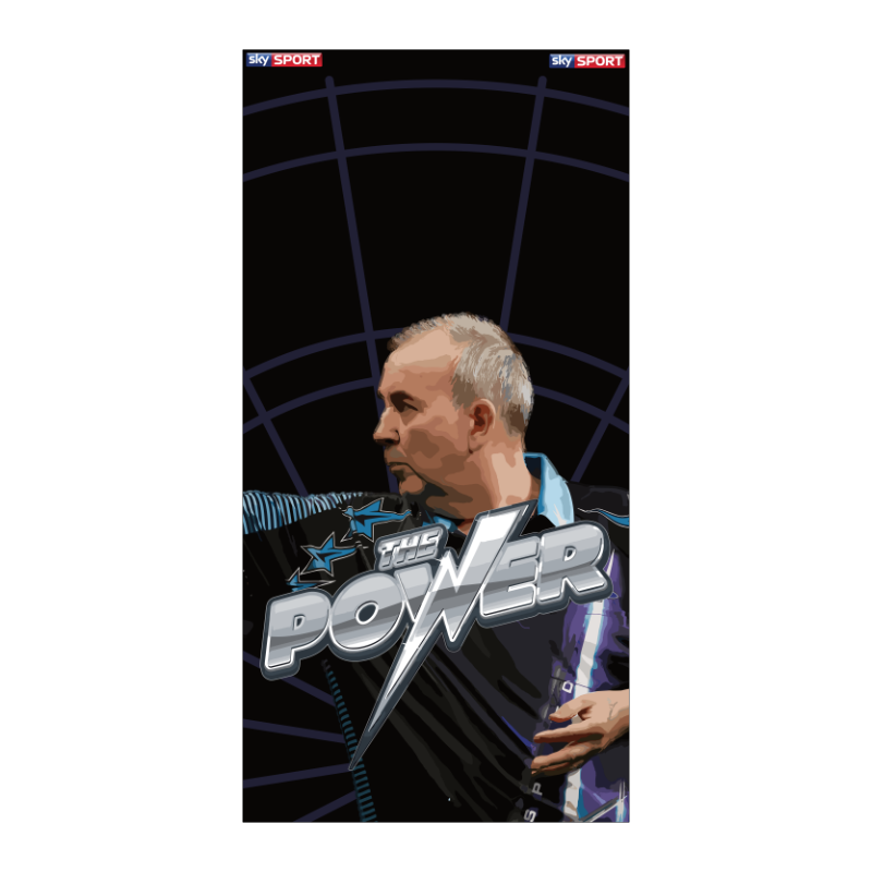 Phil Taylor "The Power" Dartboard Backboard