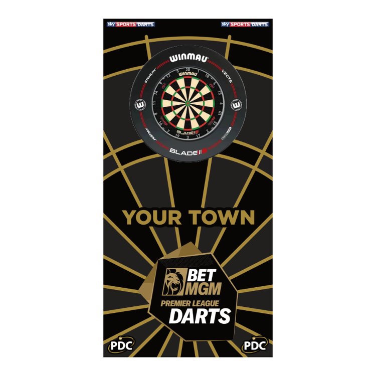 Darts Premier League Dartboard Backboard Back Drop