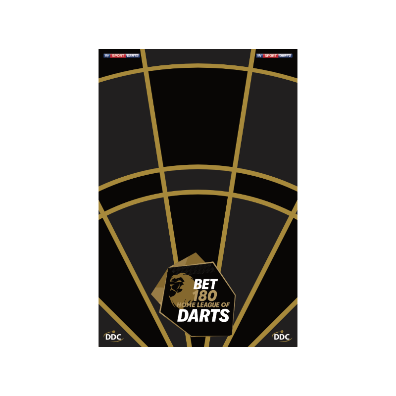 Darts Premier League Style Dartboard Backboard - Mini Board 80x120cm