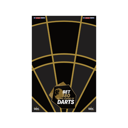 Darts Premier League Style Dartboard Backboard - Mini Board 80x120cm