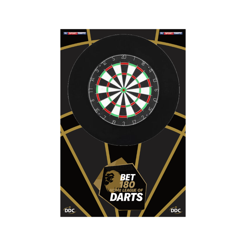 Darts Premier League Style Dartboard Backboard - Mini Board 80x120cm