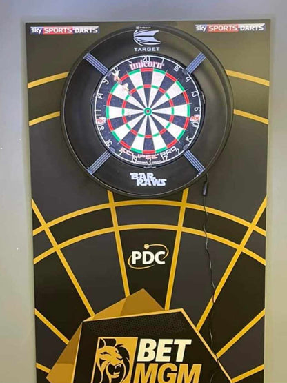 Darts Premier League Style Dartboard Backboard Back Drop