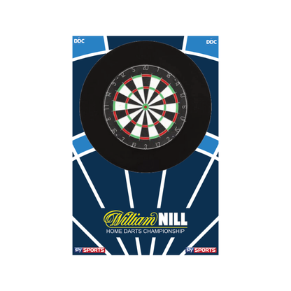 William Hill World Championship Style Dartboard Backboard - Mini Board 80x120cm